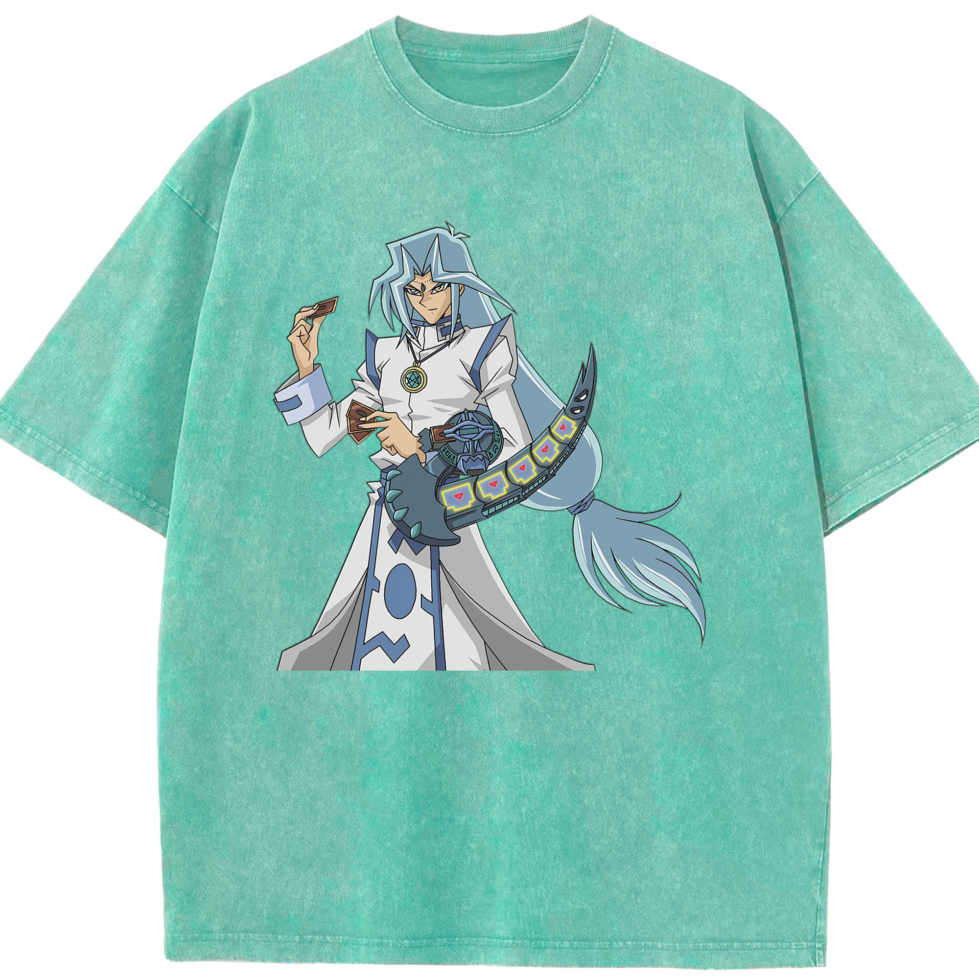 （画像用） 遊☆戯☆王 Yu-Gi-Oh! 綿100% ヴィンテージ風 半袖Tシャツ（フロントプリント）